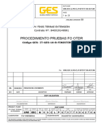 Procedimiento Pruebas Fo Otdr: PV Finis Terrae Extensión Contrato N°: 840019149591