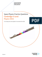 Space Physics Question Sheet (SOLVED)