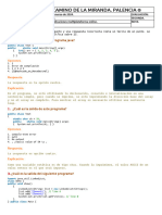 Examen Camino de La Miranda Programación Segunda Eval