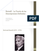 Russell - La Teoria de La Descripciones Definidas