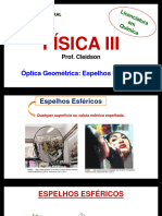 3 - Óptica Geométrica (Espelhos Esféricos)