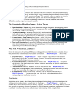 Decision Support System Thesis