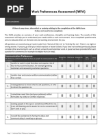 Individual Work Preferences Assessment (IWPA) Long Version