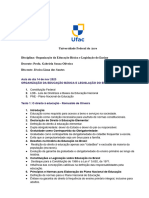 Organização Da Educação Básica e Legislação Do Ensino