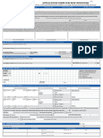 Application Form For New Investors