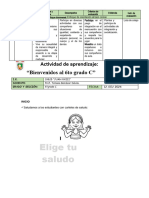 Sesión Bienvenidos - Anécdota 6to