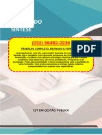 Resolução - (032 98482-3236) - Projeto Integrado - CST em Gestão Pública