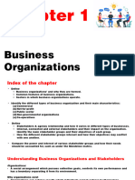 Chapter 1 Business Organization