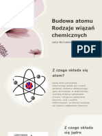 Budowa Atomu Rodzaje Wiązań Chemicznych