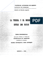 La Tierra y El Derecho Entre Los Mayas