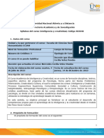 Syllabus Del Curso Inteligencia y Creatividad 403040