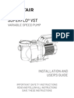 Pentair - Superflovst Pump Manual