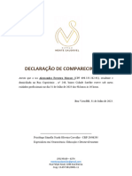 Declaração de Comparecimento