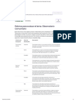 Rúbrica para Evaluar El Tema - Observatorio Comunitario