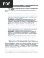 Foro - Debata Las Teorías Explicativas Del Proceso de Cambio de Conductas de Riesgo, La Instauración y Mantenimiento de Comportamientos Saludables