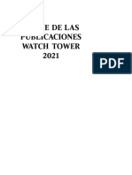 Indice de Las Publicaciones Watch Tower 2021