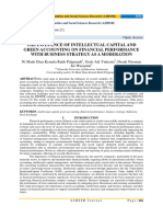 The Influence of Intellectual Capital and Green Accounting On Financial Performance With Business Strategy As A Moderation