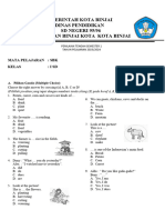 Soal PTS Ganjil B. Inggris Kelas VI TP 2023-2024