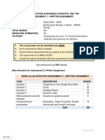 CBC1501 - 2024 - S1 - Assessment 2 - Written Assignment - 11 March 2024