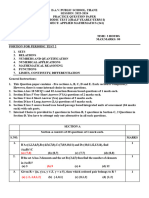 Answer Key Set - 2 Grade-11 Sample Paper T1 Applied Mathematics 23-24 V2