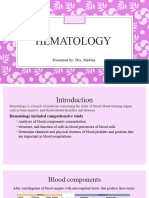 Intro To Hematology