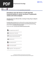 Prevalence and Risk Factors of Self-Reported Financial Toxicity in Cancer Survivors A Systematic Review and Meta-Analyses