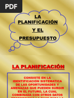 Presentación-Planificación y Presupuesto