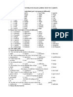 University Entrance Exam Sample Test No 2