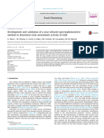 2017 - Development and Validation of A Near Infrered Spectro Method To Determine Total Antioxidant in Milk