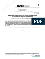 Guidance On Ballast Water Record-Keeping and Reporting