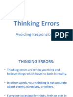 Thinking Errors Power Point