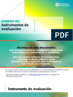 Diseño De: Instrumentos de Evaluación