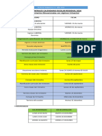 Fechas Generales Calendario Escolar Regional 2024