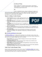 How To Make Creative Curriculum Vitae