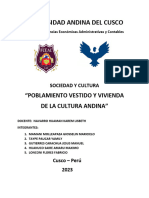 Poblamiento Vestimenta y Vivienda