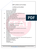 10th Chapter 3 DPPs - Metals and Non-Metals