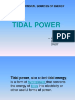 Tidal Power: Non-Conventional Sources of Energy