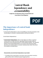 Ch. 4 Central Bank Independence and Accountability