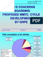 India'S Concerns Regarding Proposed WMTC Cycle Development by Grpe