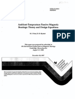 Ambient-Temperature Passive Magnetic Bearings - Theory and Design Equations