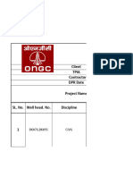 Abdul: Client Tpia Contractor DPR Date Project Name SL. No. Well Head. No. Discipline