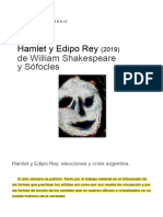 Edipo Rey Vs Hamlet