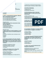 Assessment of Learning