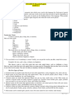 ENGLISH 1N (Remedial English) The Parts of Speech