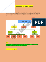 Data Types and Control Flow Notes