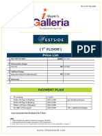 Price List - Westside - Ithums Galleria