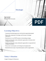 Planning and Strategic Management