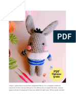 Lindo Burro Amigurumi Patron PDF Gratis Paso A Paso