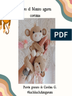 Monitos Agarra Cortinas Amigurumi PDF Patron Gratis