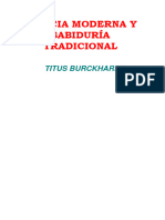 Ciencia Moderna y Sabiduría Tradicional. Titus Burckhardt